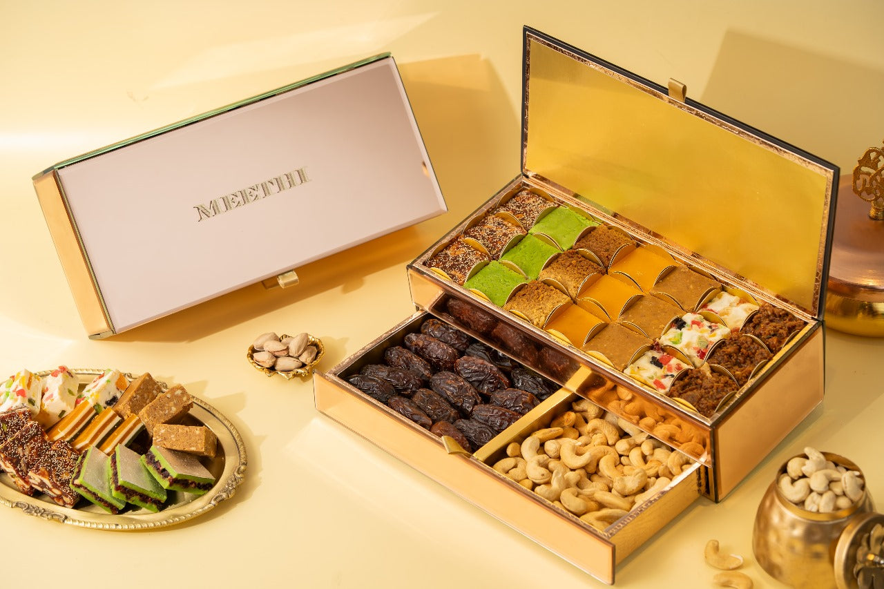 Double Decker Rose Gold Box